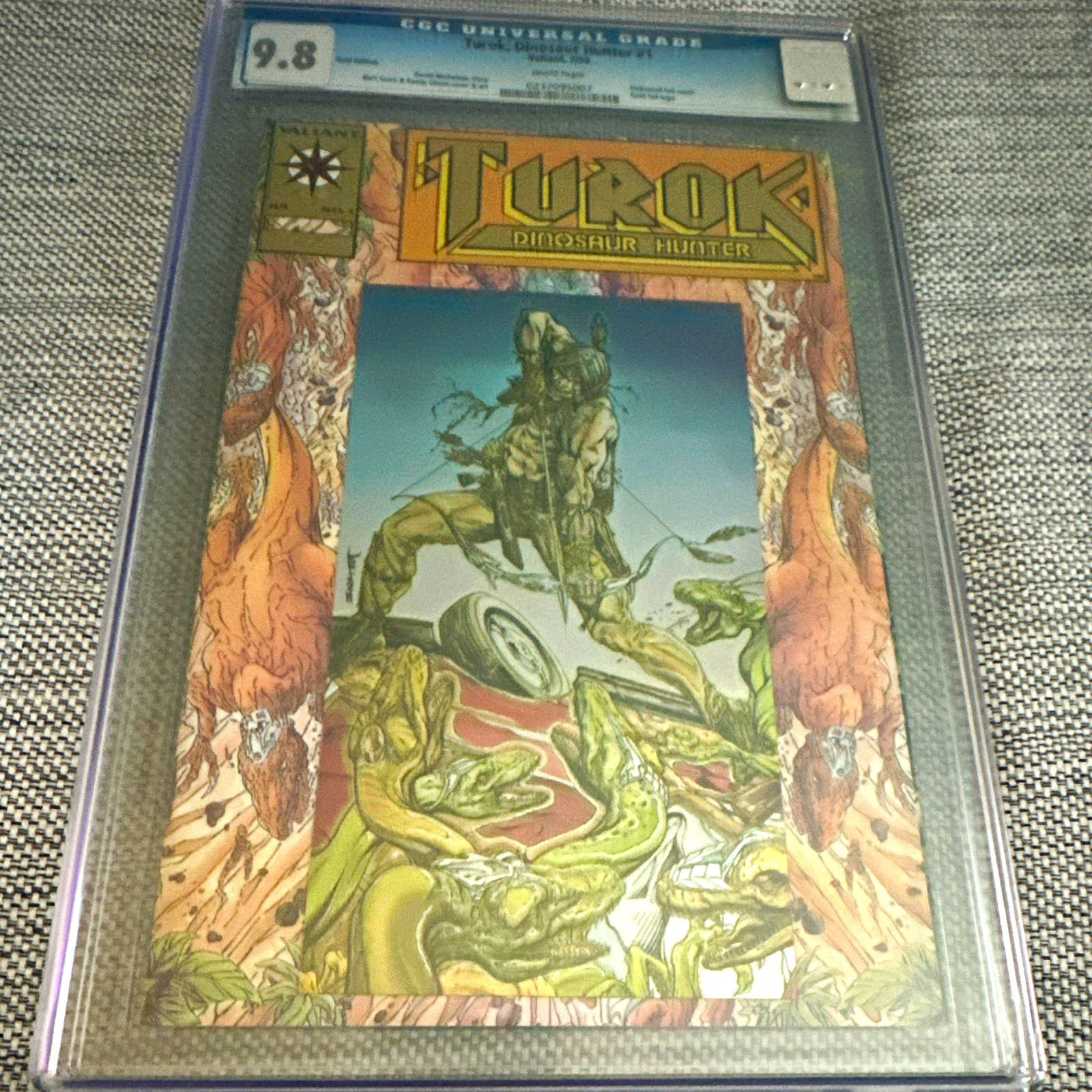 Valiant Turok Dinosaur Hunter #1 GOLD CCG 9.8