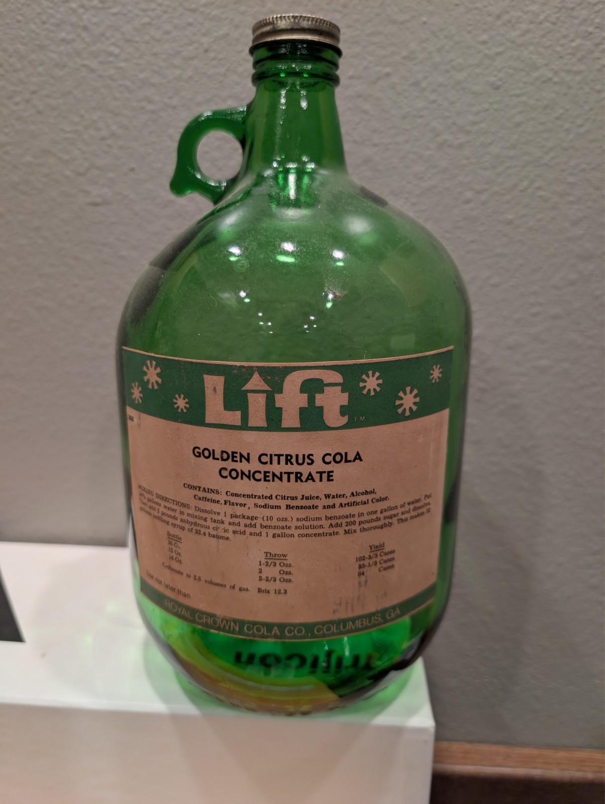 Lift Soda 1 gal Soda Syrup Jug