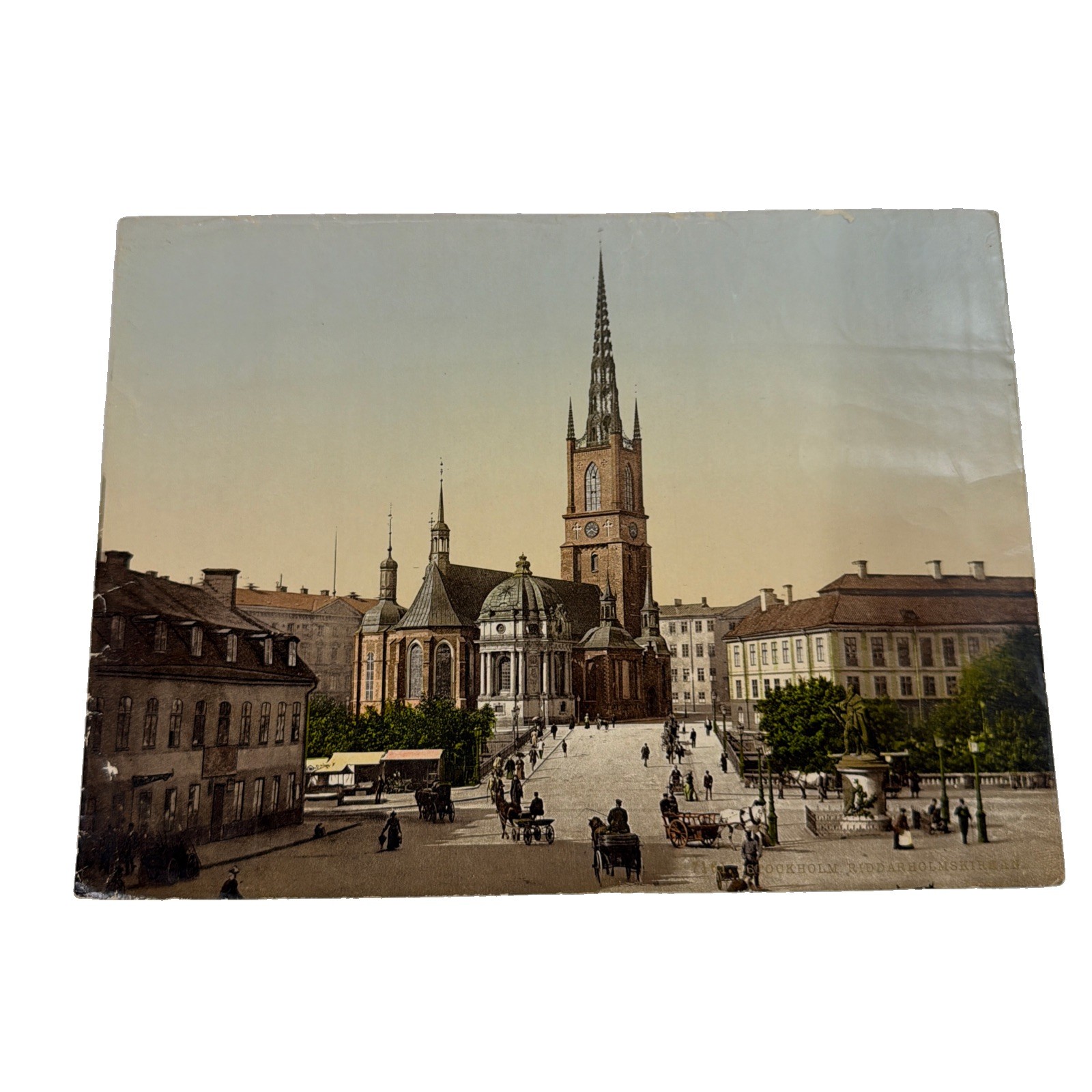 Antique Albumen Photo: Stockholm Riddarholmen Church