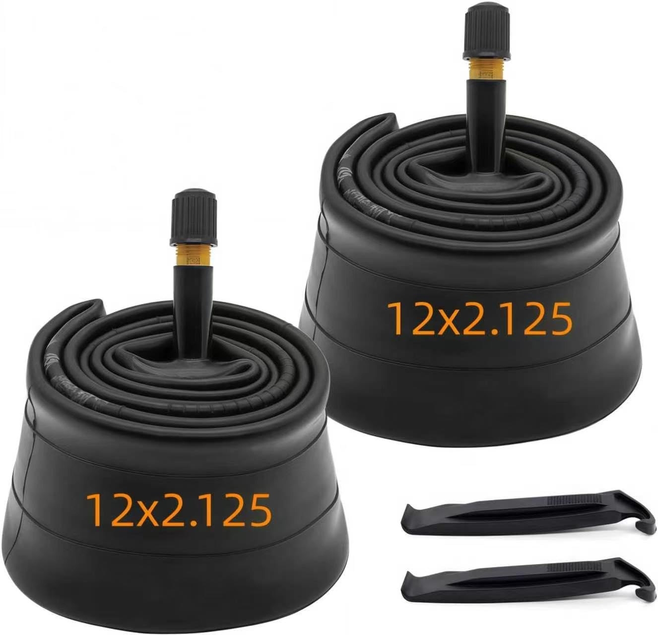 (2 Pack) 12X2.125/2.35/2.40 Bike Tubes 12 inch Off-Road Bicycle Inner Tube (2 Pack) 12X2.125/2.35/2.40 Bike Tubes 12 inch Off-Road Bicycle Inner Tube