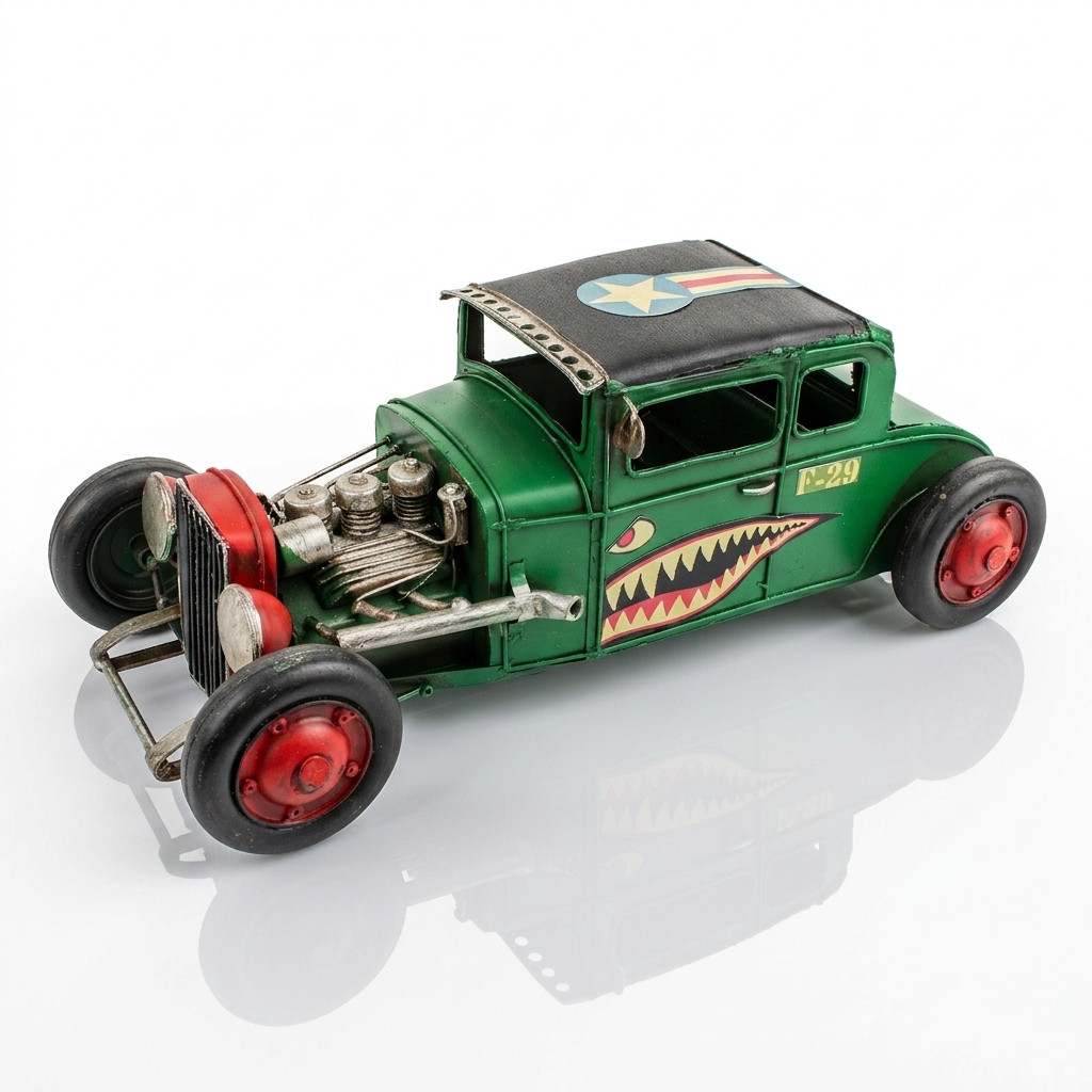 Rustic Vintage 32 Coupe Hot Rod Model Metal Car Man Cave Garage Decor 12.5 inch Rustic Vintage 32 Coupe Hot Rod Model Metal Car Man Cave Garage Decor 12.5 inch