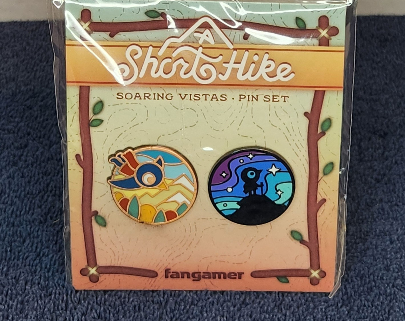 Set of 2 FANGAMER A Short Hike Soaring Vistas Pin Set