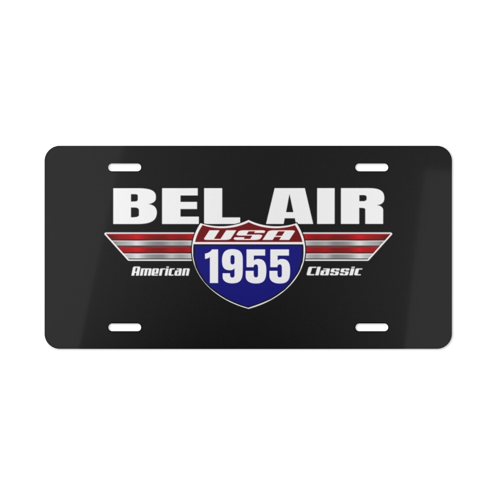 1955 Bel Air Classic Car License Plate Tag - Made in The USA 1955 Bel Air Classic Car License Plate Tag - Made in The USA