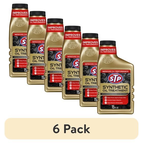 (6 pack) STP Synthetic Oil Treatment Engine Oil Additive, 15 fl oz (6 pack) STP Synthetic Oil Treatment Engine Oil Additive, 15 fl oz