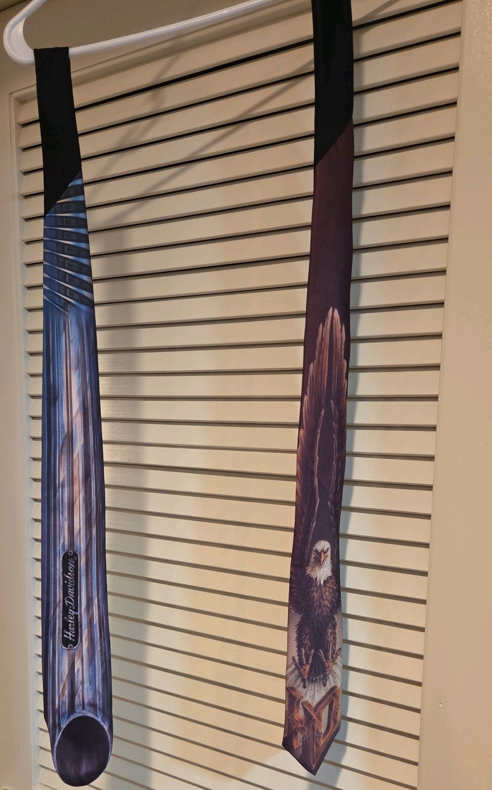 RARE Lot of 2 Vintage Harley Davidson Neck Ties Ralph Marlin Vintage 1987 EUC