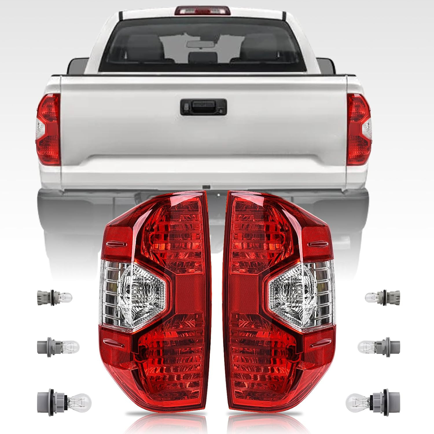 Tail Light Assembly Compatible with 2014-2021 Toyota Tundra Factory Style Pickup