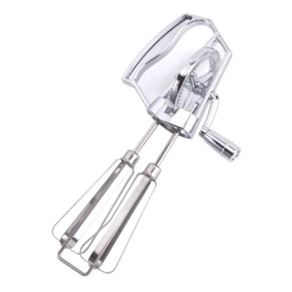 Egg Beater Manual Crank Hand Mixer Blender Stainless Steel Kitchen Tool