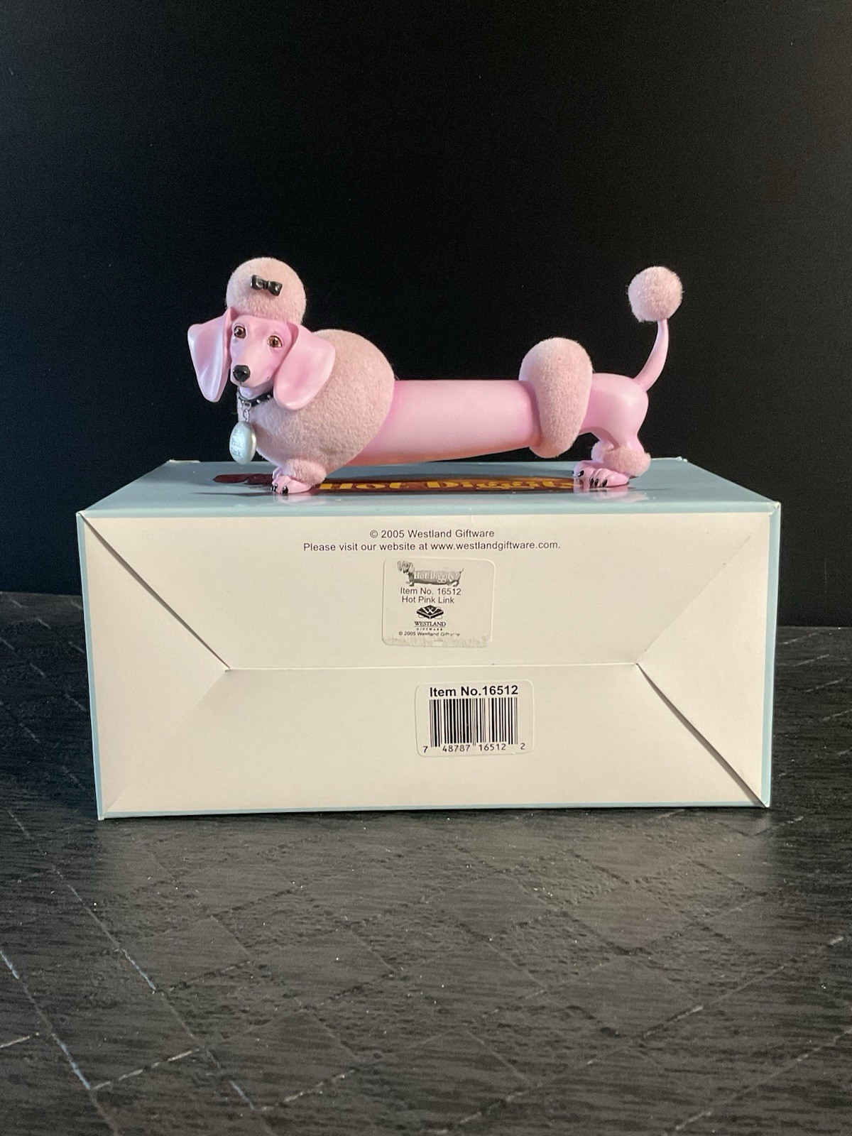 Westland Hot Diggity Dog 16512 Hot Pink Link Poodle Weiner Dachshund