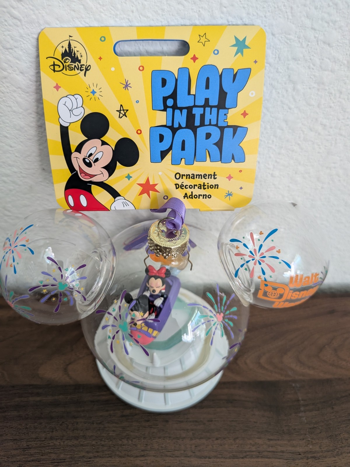 Disney Parks Play In The Park Mickey Minnie Mouse Space Mountain Ornament NEW
