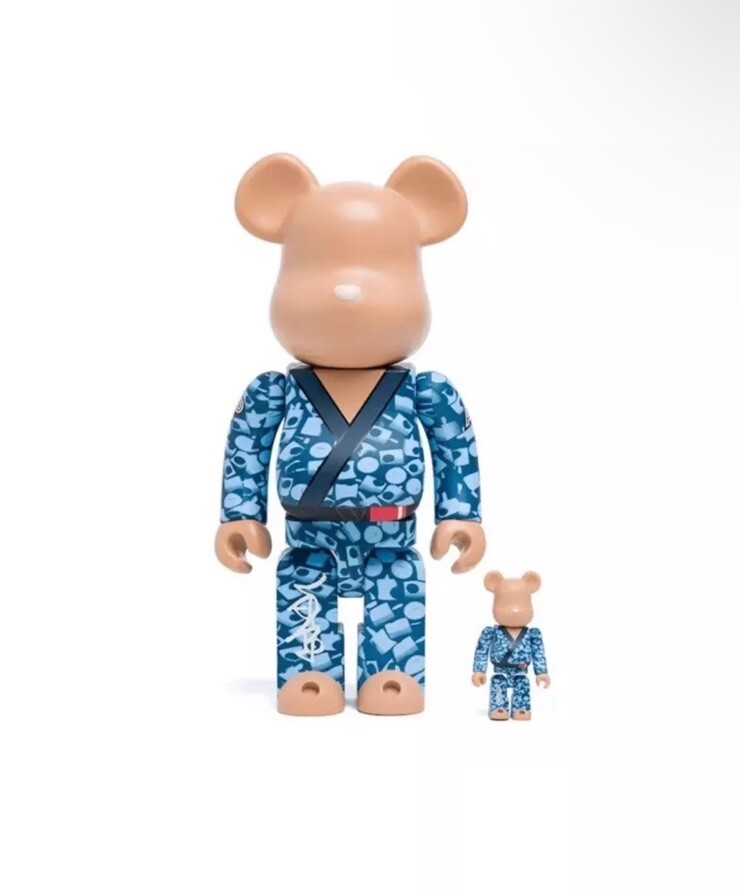Bearbrick Be@rbrick Albino & Preto x Stash 100% & 400% Sealed