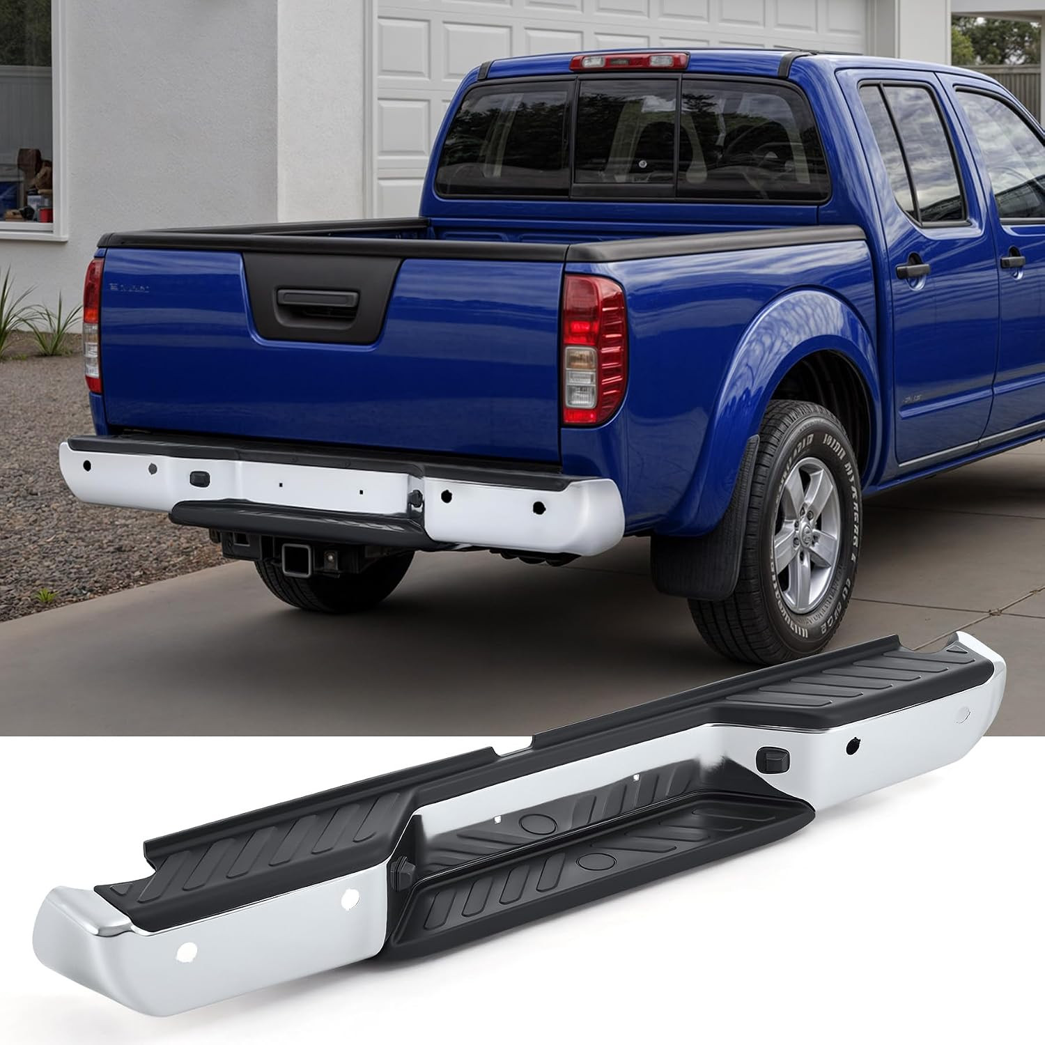 Rear Step Bumper Assembly Compatible with 2005-2021 Frontier,Ni1103127