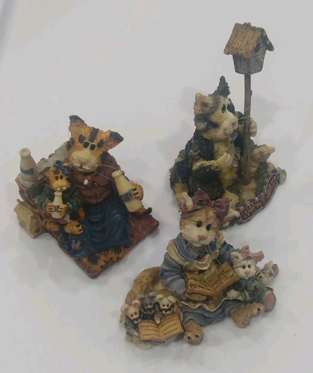 Vintage LOT OF 3 Boyds Bears & Friends Collection FIGURINES 2, 2.5 & 3.5\