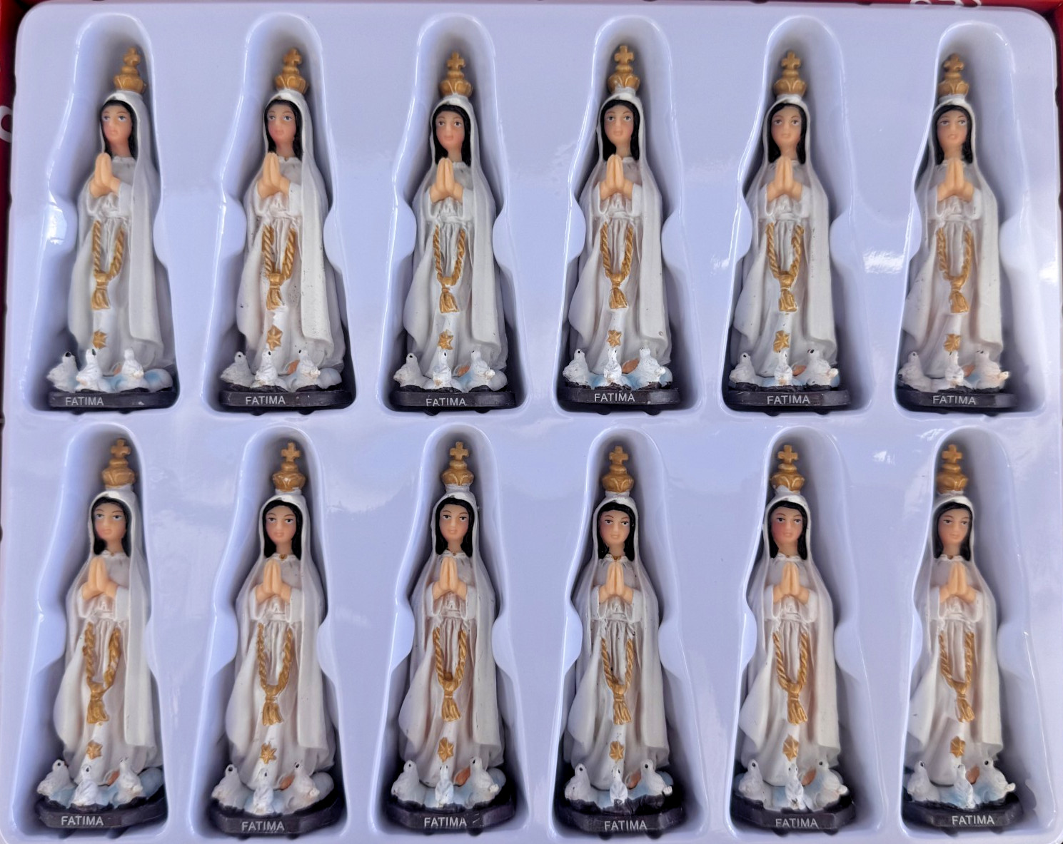 12 Pcs Virgen De Fatima 3
