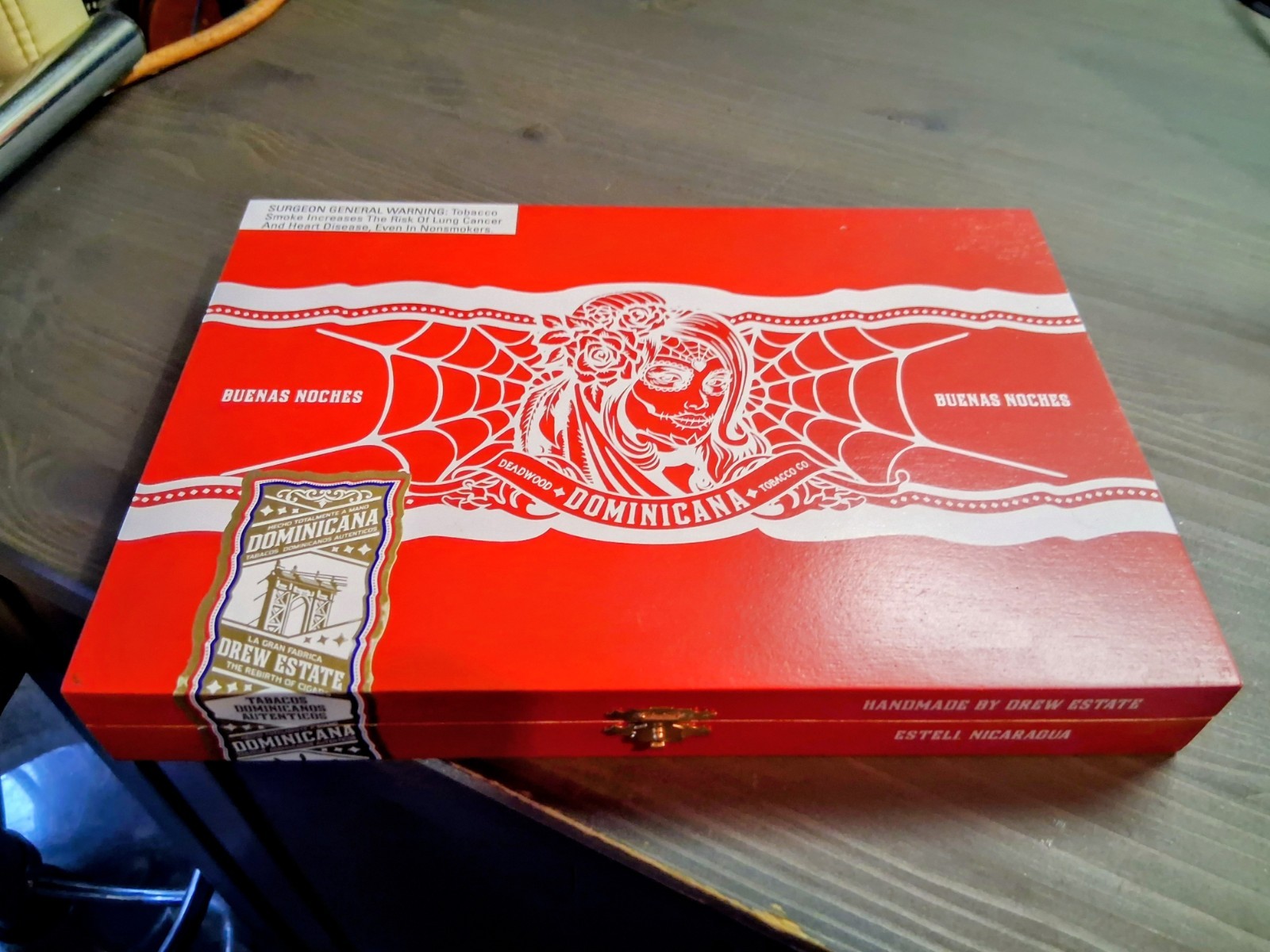 Drew Estate Deadwood Dominicana Buenas Noches Empty Cigar Box