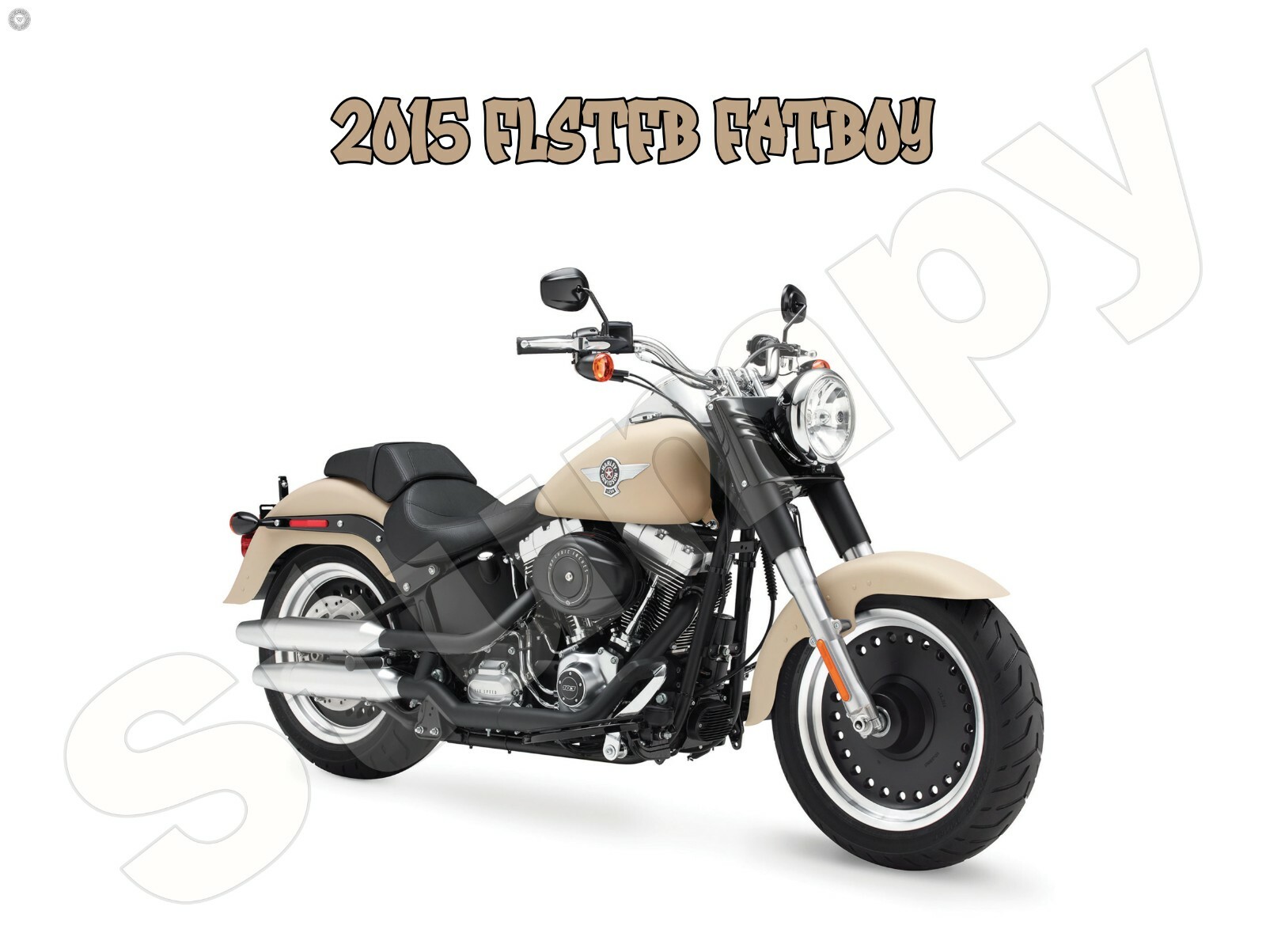 2015 FLSTFB FATBOY Metal Sign 9\ 2015 FLSTFB FATBOY Metal Sign 9\