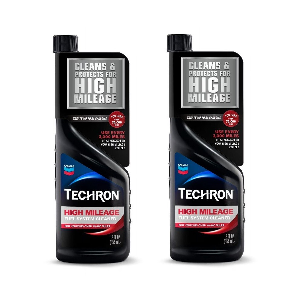 Chevron Techron High Mileage Fuel System Cleaner 12 oz. Pack of 2