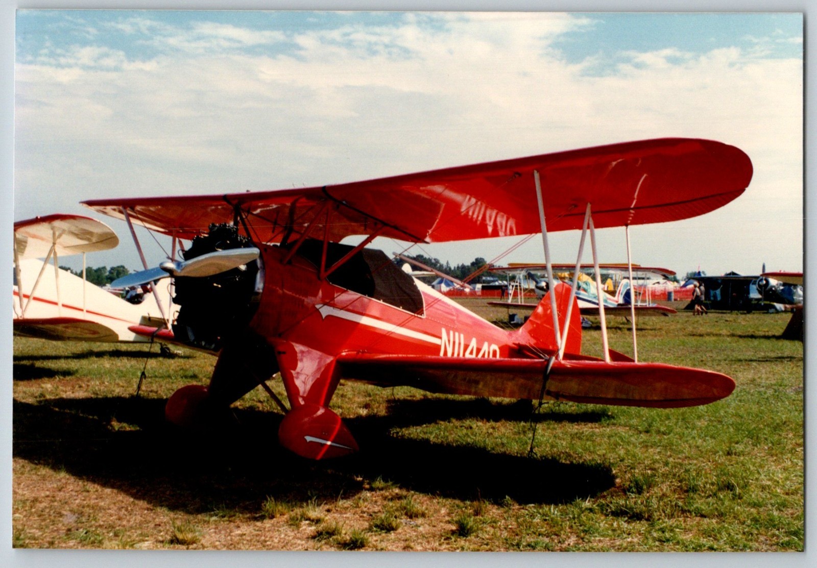 Waco RNF (F-series) biplane 4x6 color photograph