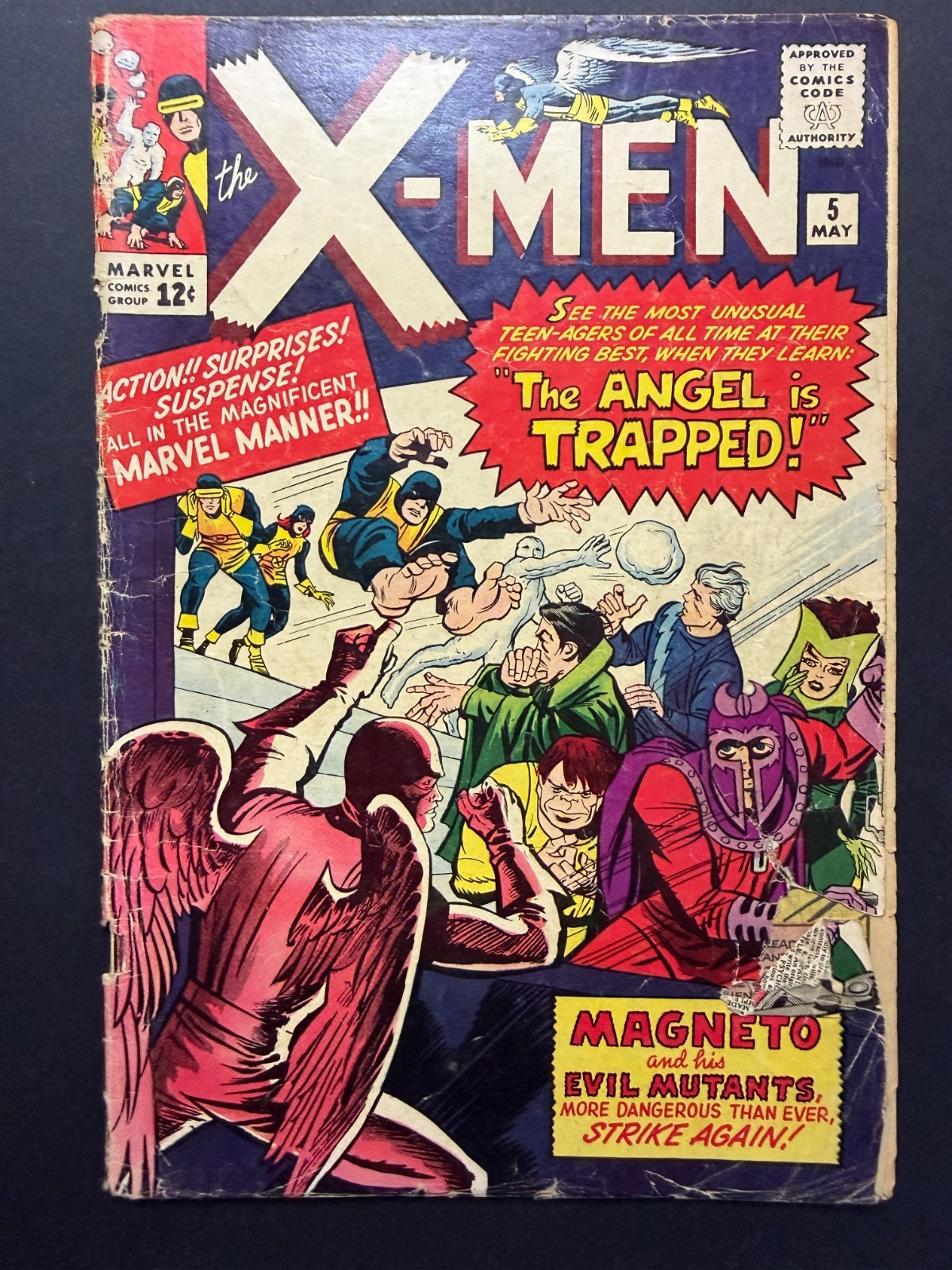 X-Men #5 1964 Marvel 2nd Scarlet Witch Quicksilver 3rd Magneto Lee Kirby