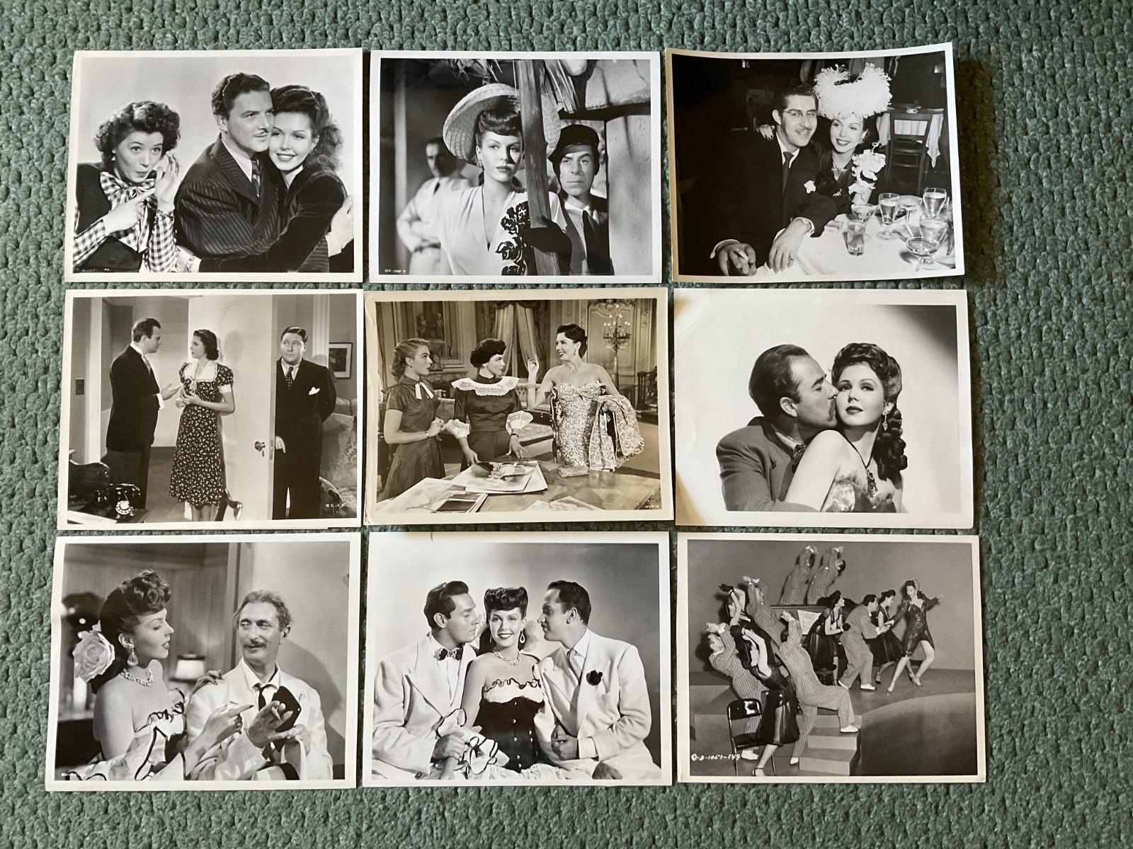 ANN MILLER ORIGINAL 8 X 10 BLACK & WHITE PHOTOS TOTAL OF (9) - Nice Images
