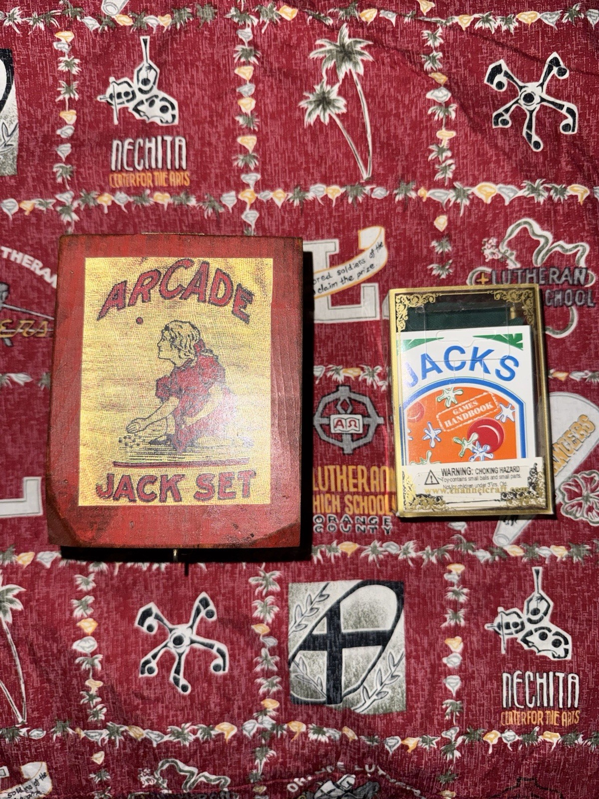 Antique RARE 1930s 40s Arcade Jack Set Box & Jacks (unopened)