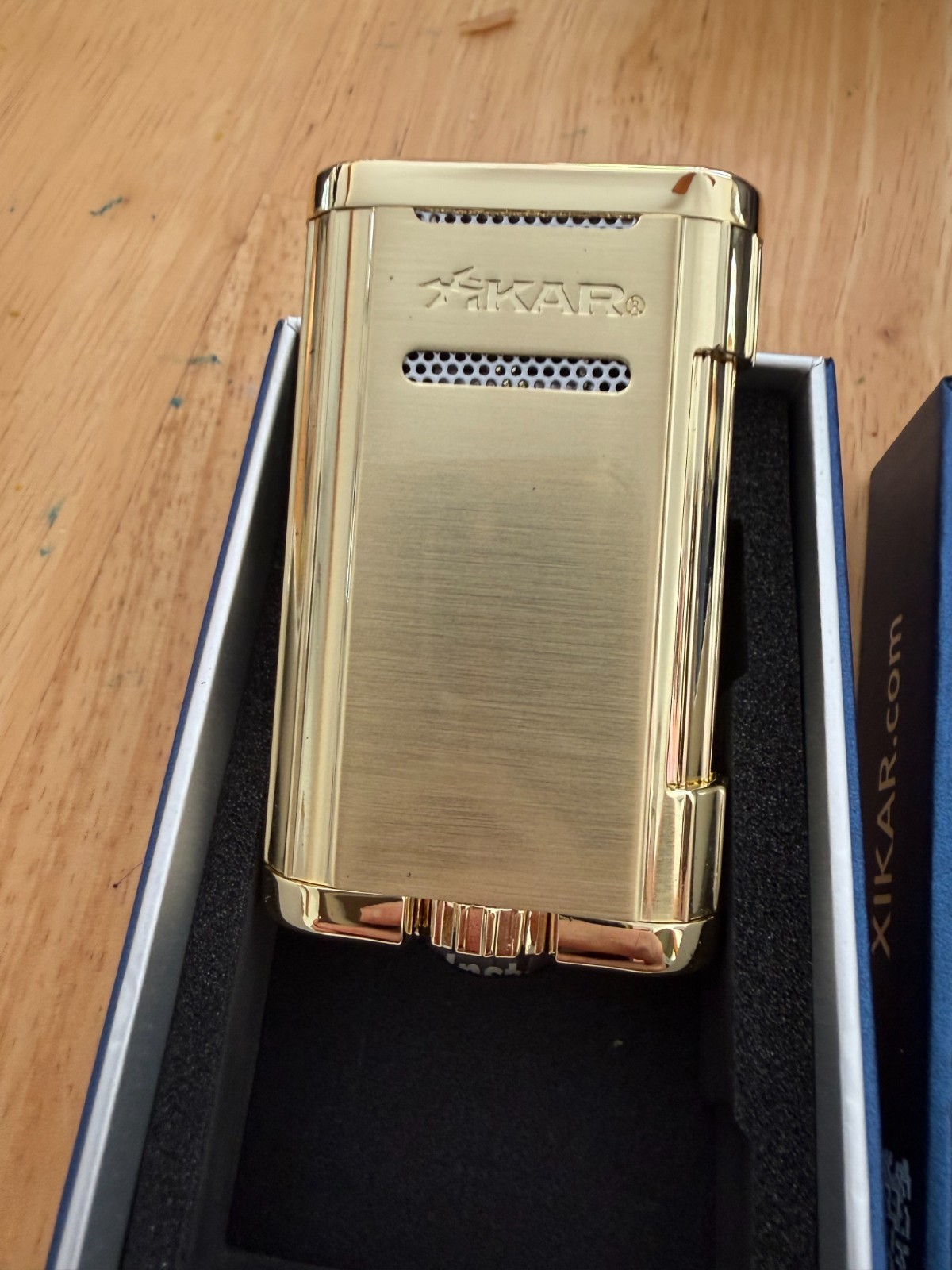 Xikar Allume 2 Double Jet Flame Gold, NEW WITH BOX AND PAPERS