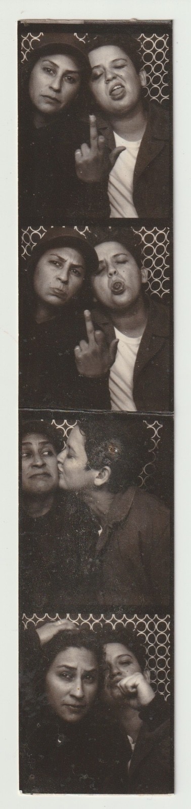 VINTAGE PHOTO BOOTH - STRIP - AFFECTIONATE, PLAYFUL YOUNG GIRL FRIENDS, LGBTQ