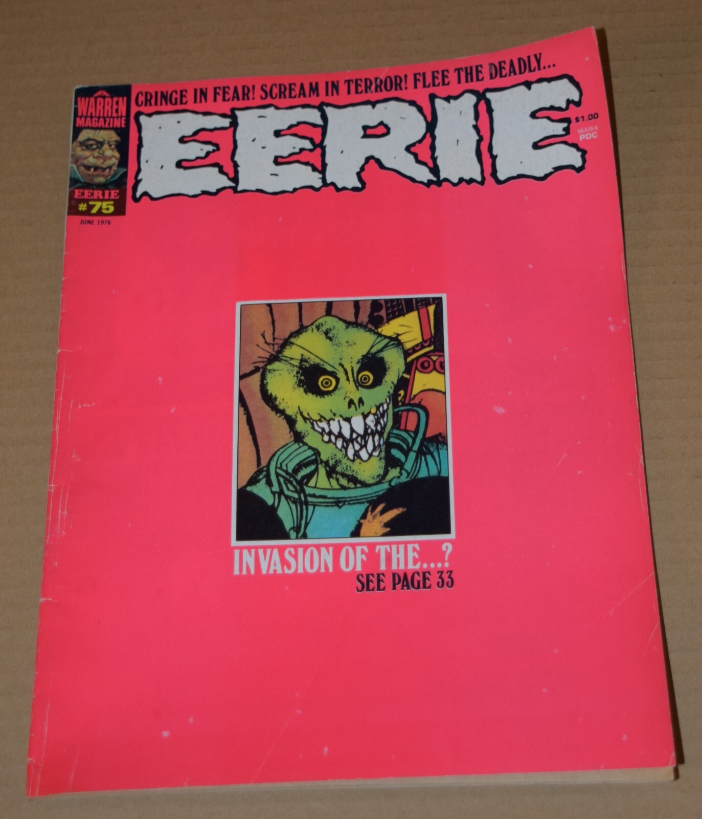 Vintage EERIE Magazine by Warren Publishing 1970s-80s