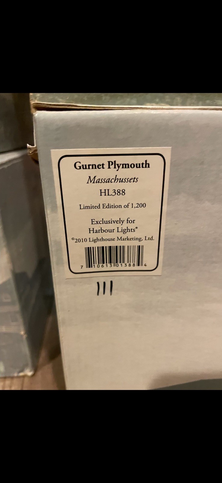 Harbour Lights GURNET PLYMOUTH, MA HL388 #111