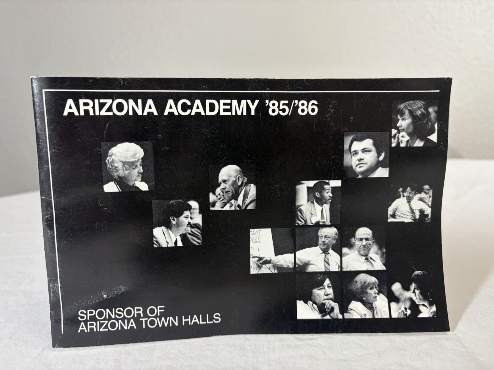 Vintage 1985 1986 ARIZONA ACADEMY Booklet Directory Sponsor Town Halls History
