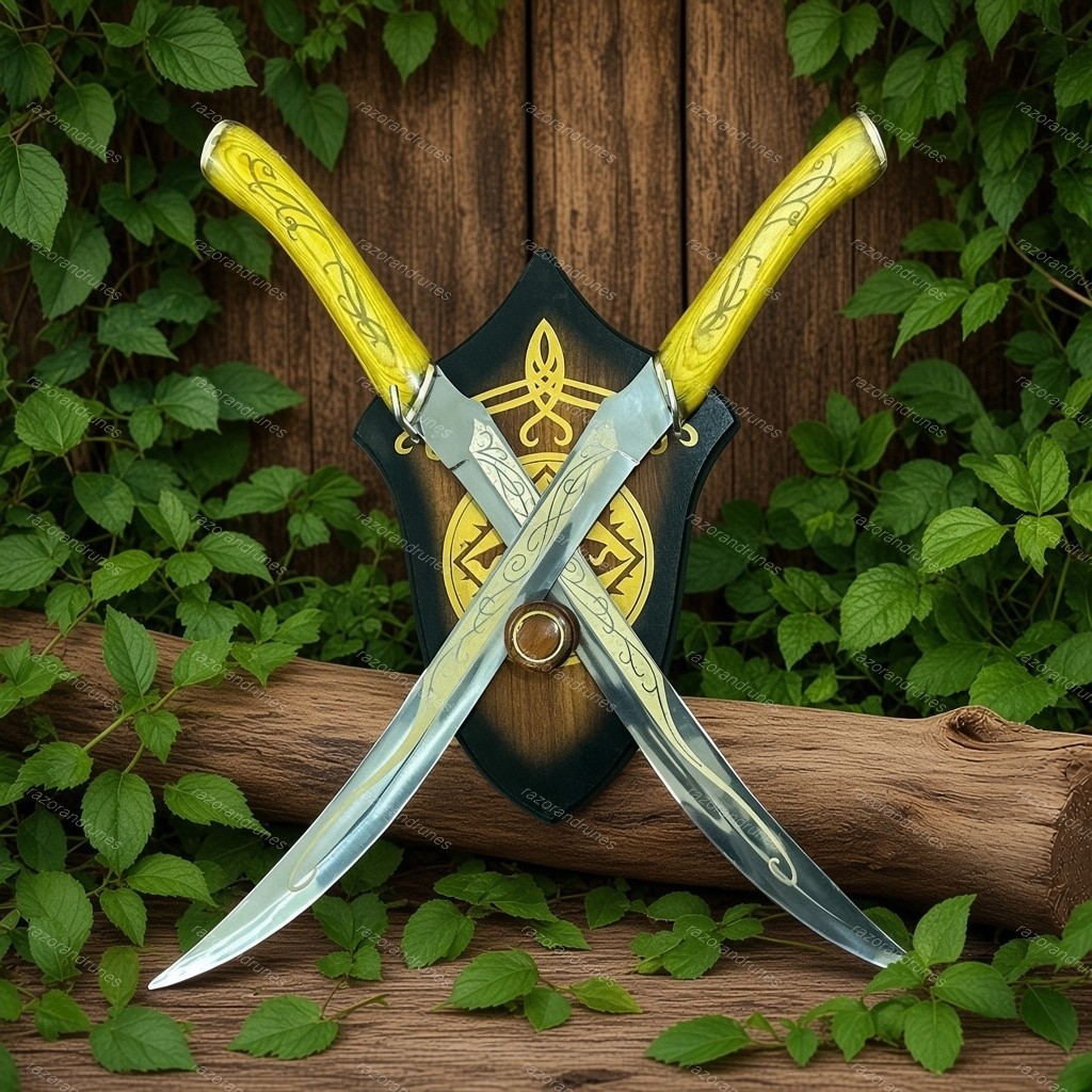 Legendary Knives of Legolas Greenleaf Dagger Swords New Elven Rings Cosplay LOTR Legendary Knives of Legolas Greenleaf Dagger Swords New Elven Rings Cosplay LOTR