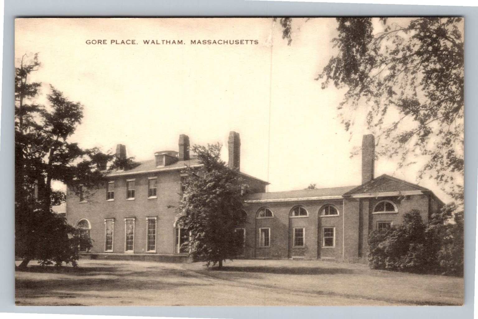 Gore Place Waltham Massachusetts Historic Mansion Artvue Postcard