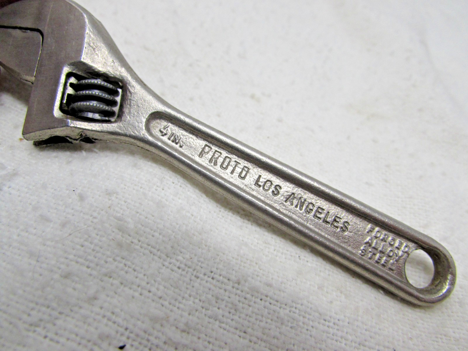 Nice Clean 1950\'s Proto 704S Los Angeles Forged Alloy Steel Adjustable Wrench