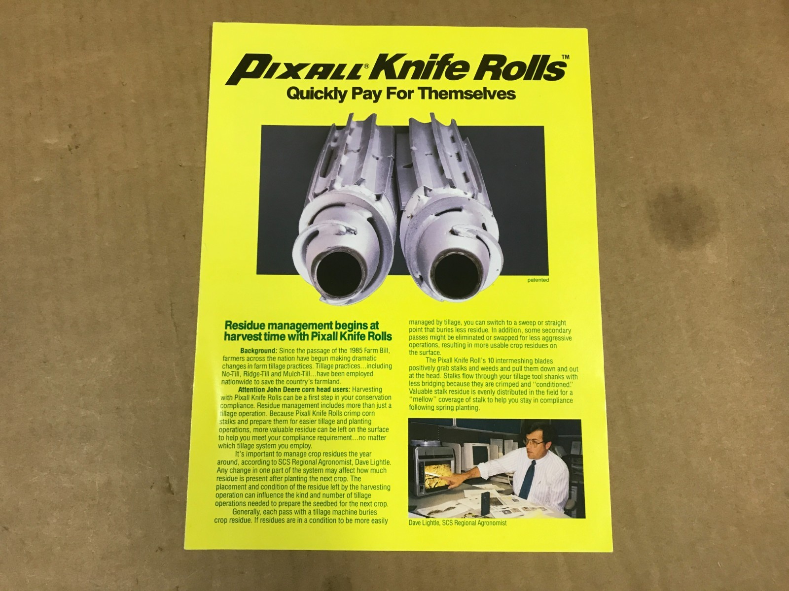 Vintage 1992 Pixall Knife Rolls Salesman Brochure