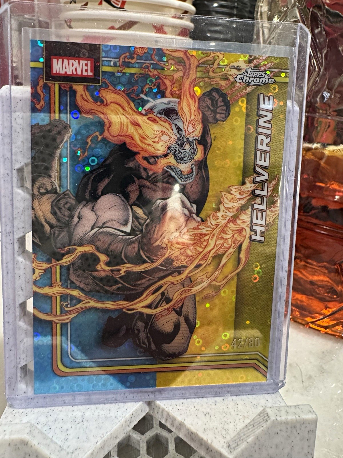 Topps 2026 Topps Chrome Marvel Hellverine Wolverine #125 Serial Numbered /80