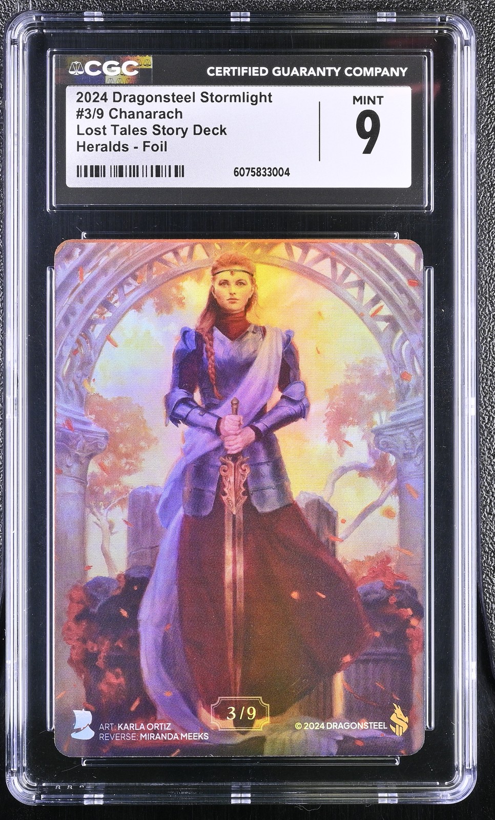 CGC 9 Chanarach Stormlight Lost Tales Story Deck #3/9 Heralds Foil CGC 9 Chanarach Stormlight Lost Tales Story Deck #3/9 Heralds Foil