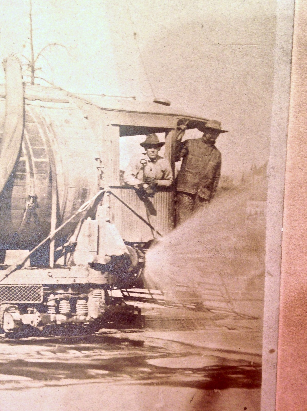 Vintage 1902-04 Spokane WA Streetcar Sprinkler JG Brill Trolley 8x10 Photo Rare