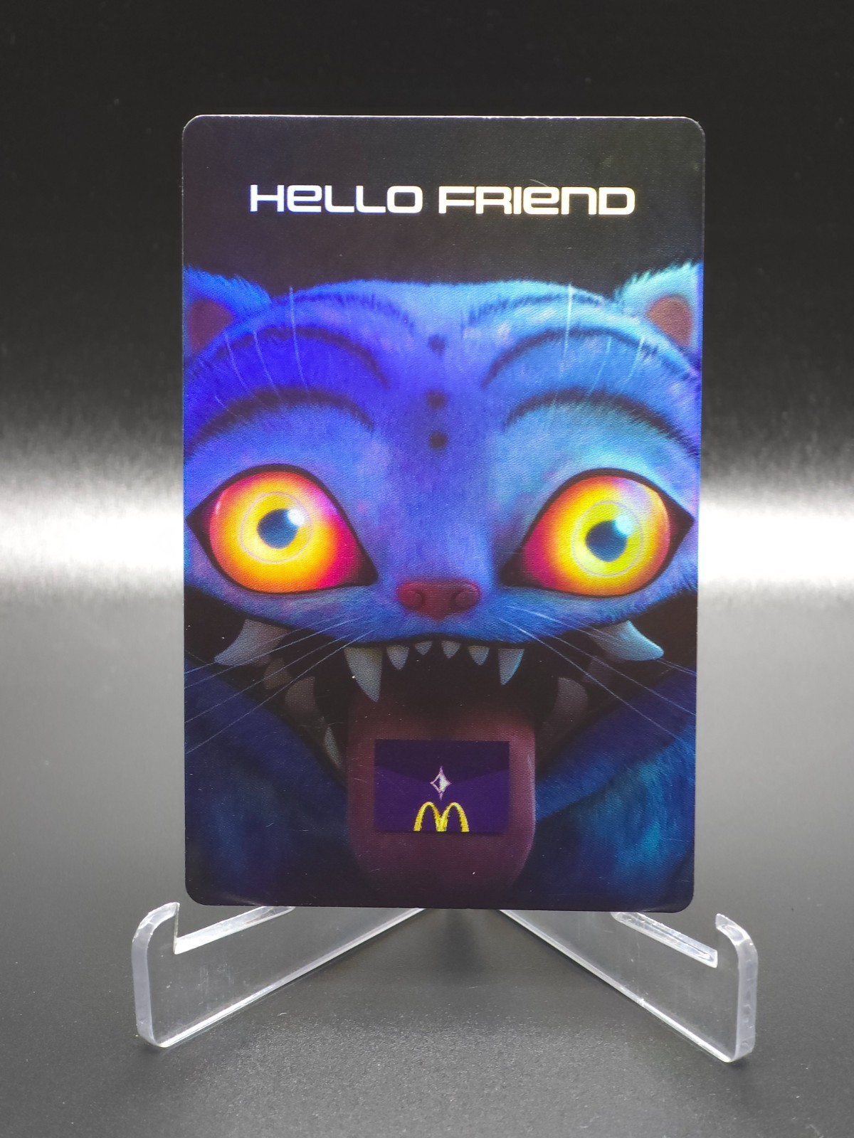 Derpy Tiger 2026 McDonald\'s KPop Demon Hunters Photo Card With Code On Back