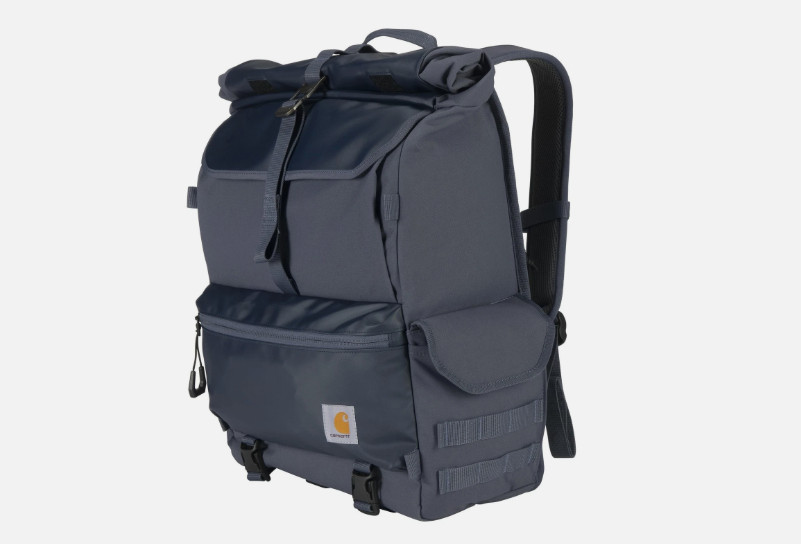 Carhartt 40L Nylon Roll Top Backpack, Heavy-Duty Water-Resistant Material Carhartt 40L Nylon Roll Top Backpack, Heavy-Duty Water-Resistant Material
