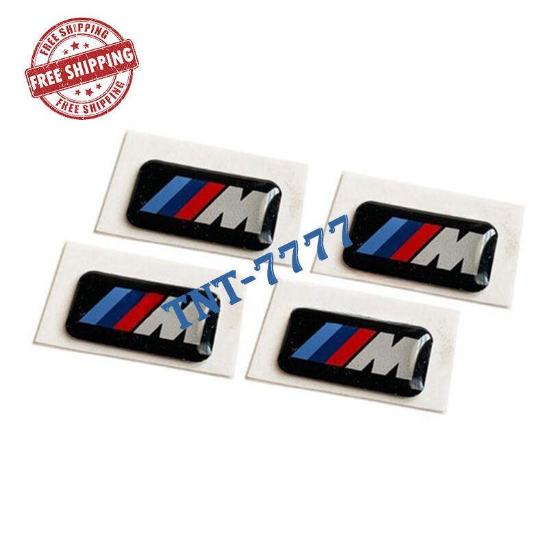 Genuine BMW M Wheel Emblem, OEM, SET OF 4 36112228660 M3 325i 330i 335i 328I M5