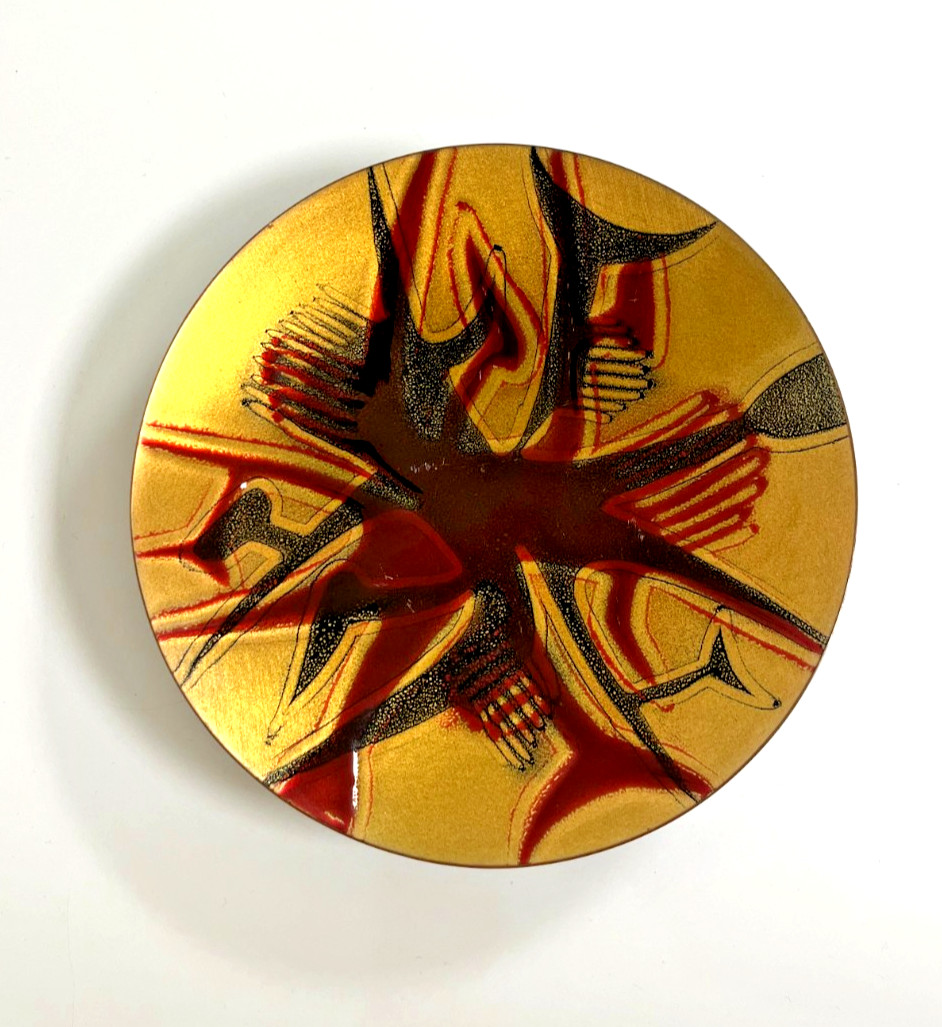 Vintage 1960s Jules Perrier Quebec Copper Enamel 7