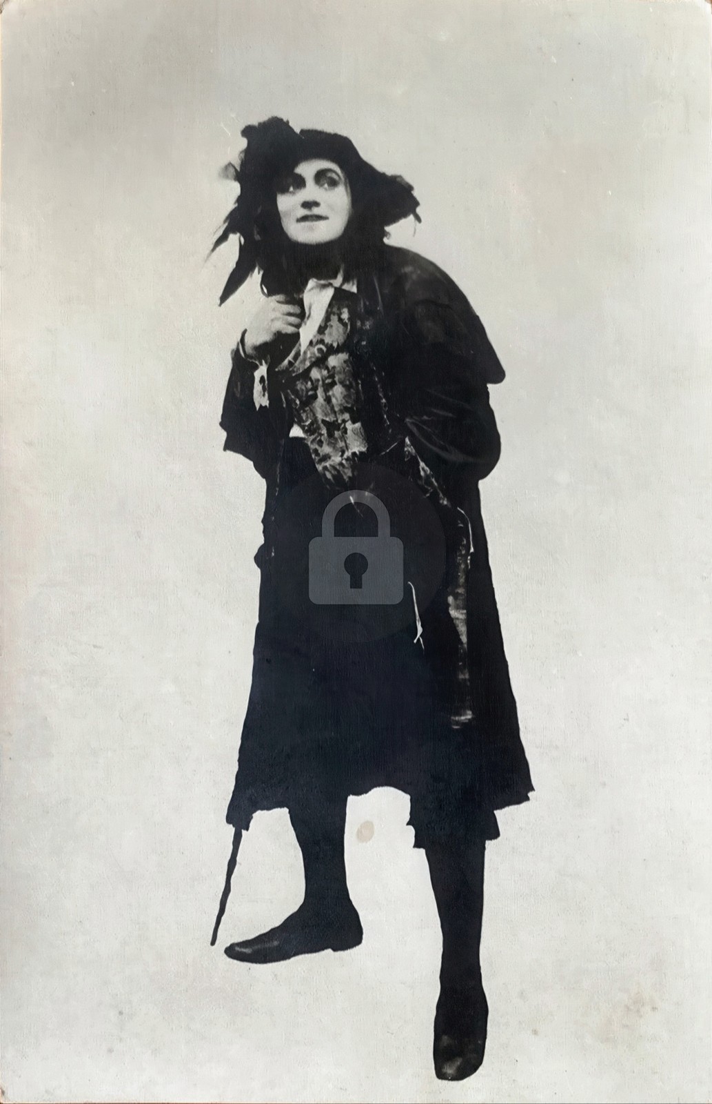 ACTOR IN ROLE BARNABY RUDGE Charles Dickens RPPC Photo Postcard COPY