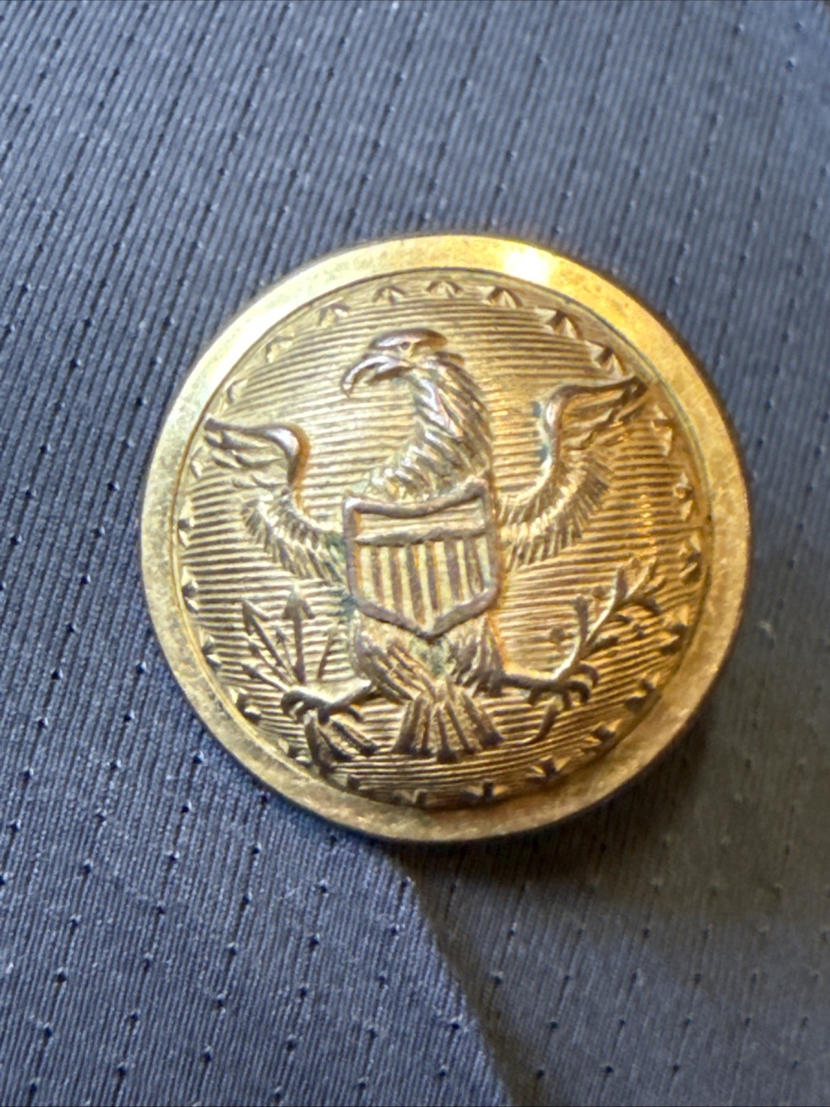 Rare GS-22 US General Staff Officer Button Young Smith & Co NY Pre Civil War Era