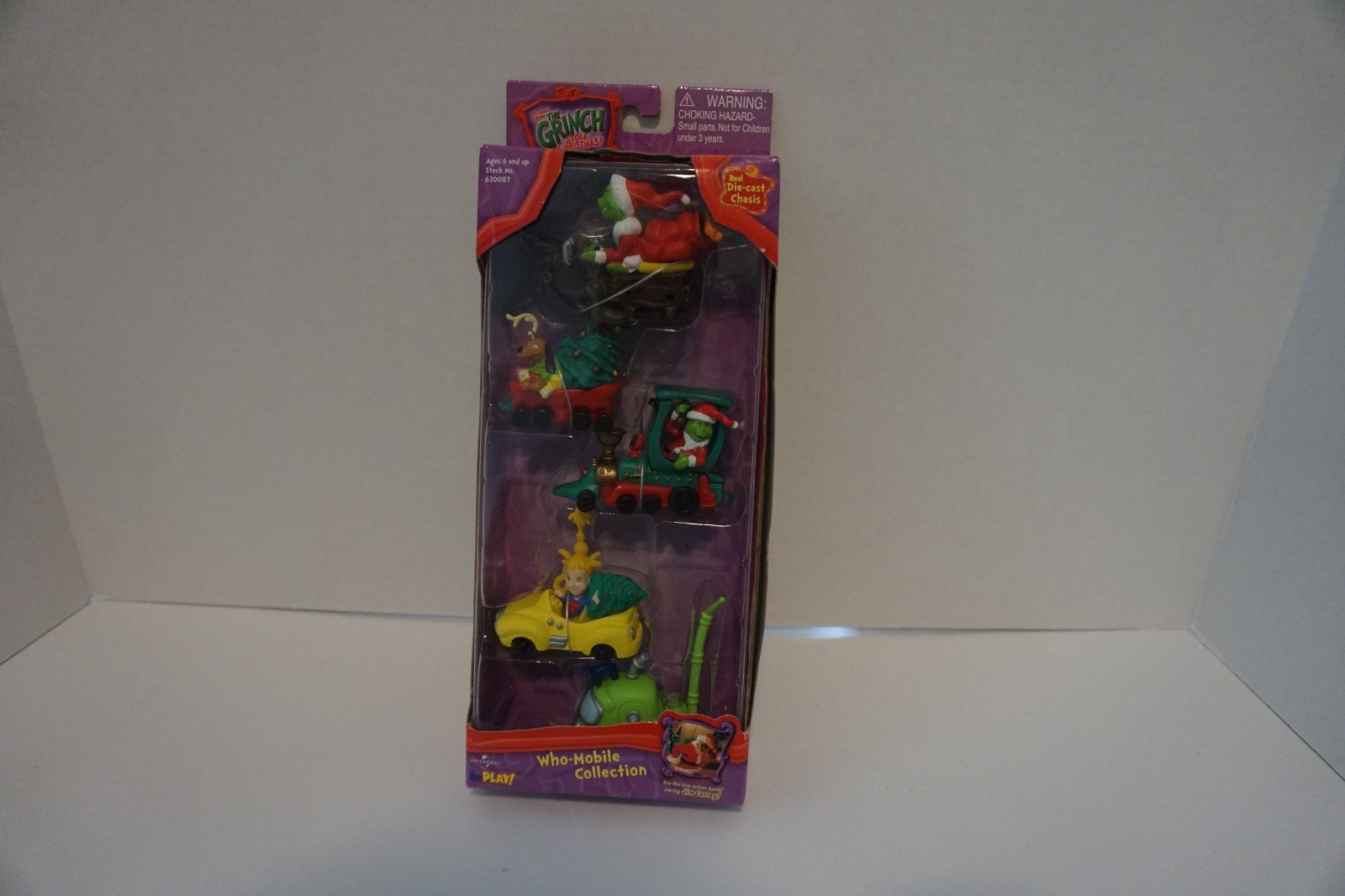 2000 Vtg Dr Seuss How the Grinch Stole Christmas Who-Mobile Collection Ornaments