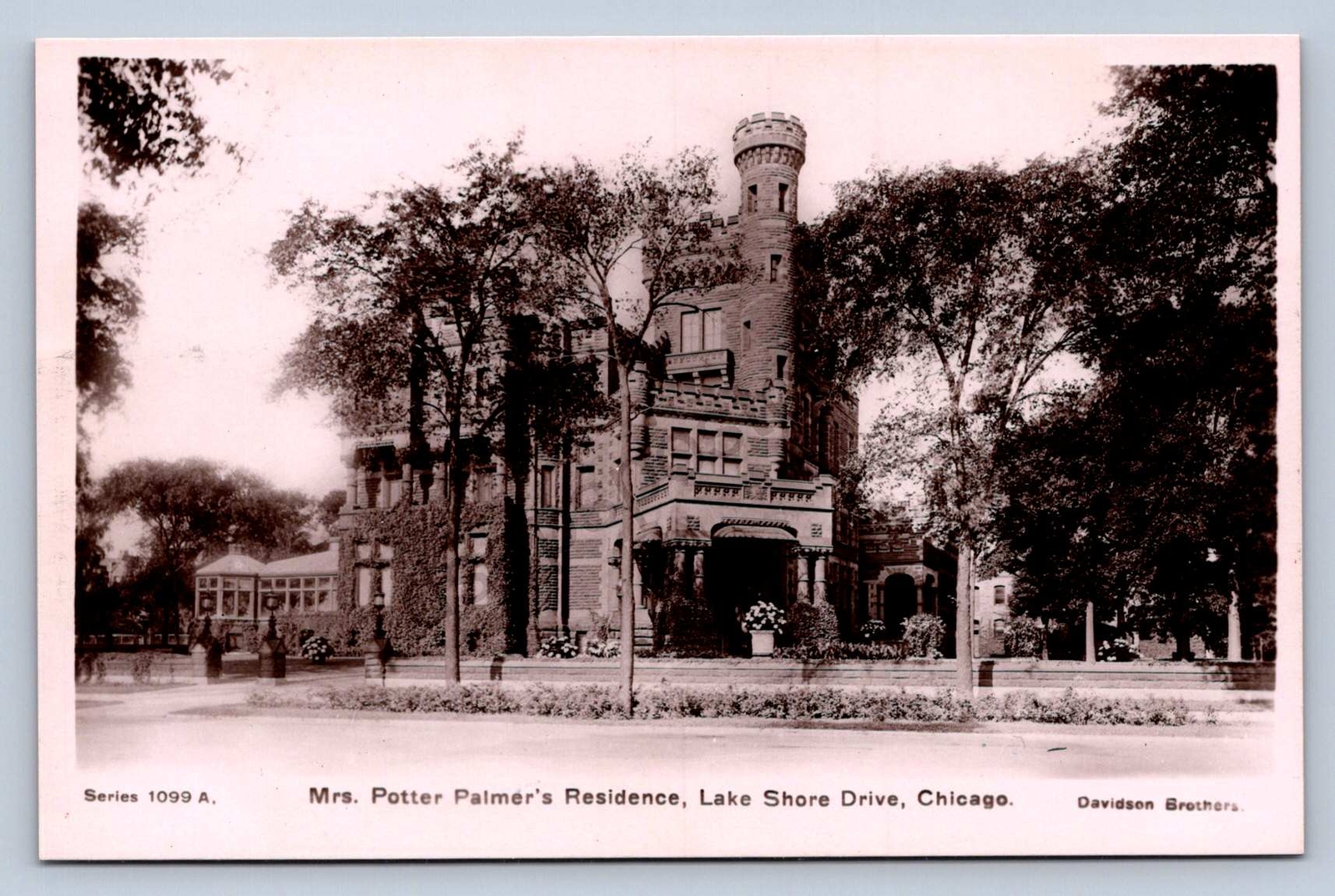 K7/ Chicago Illinois RPPC Postcard c1910 Mrs. Porters Home Lake Shore703