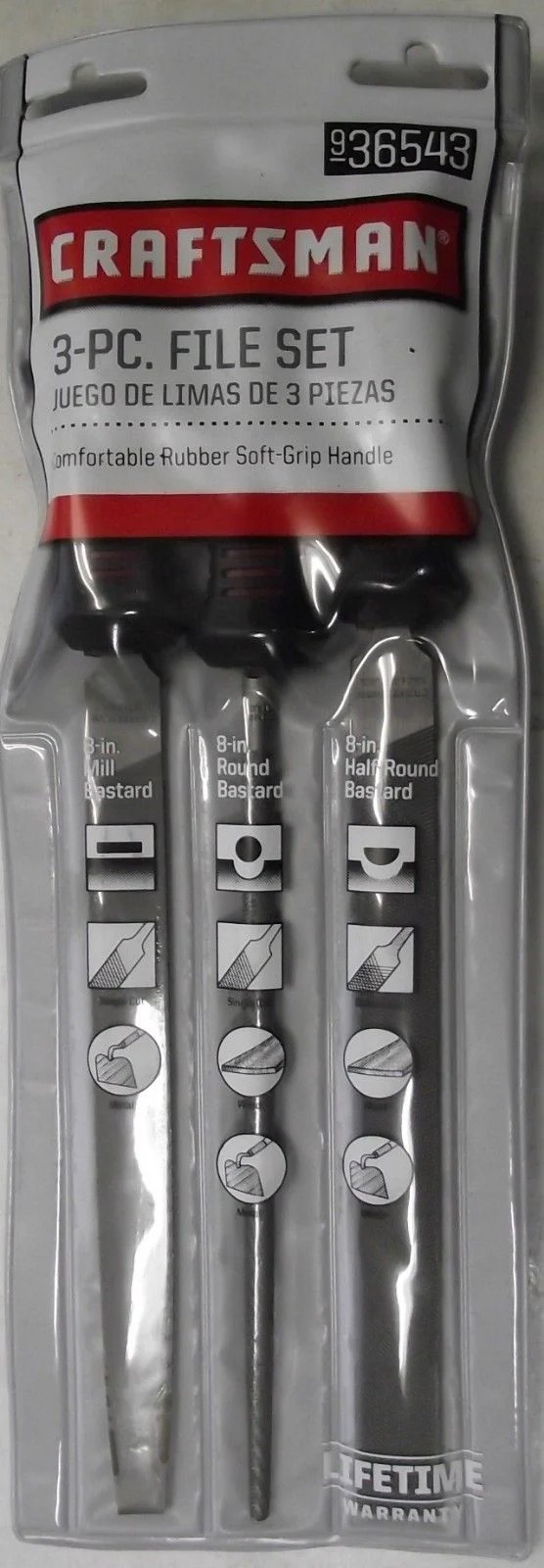 Craftsman 36543 3 Piece Handle File Set