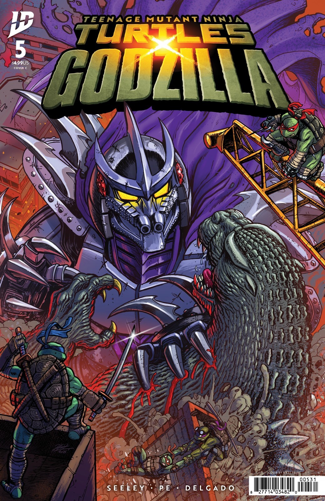 Teenage Mutant Ninja Turtles x Godzilla #5 Variant C (Frank) (Darkhorse 2025)
