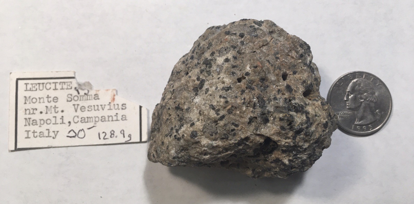 Leucite, Monte Somma, near Mt Vesuvius, Napoli, Campania, Italy Leucite, Monte Somma, near Mt Vesuvius, Napoli, Campania, Italy