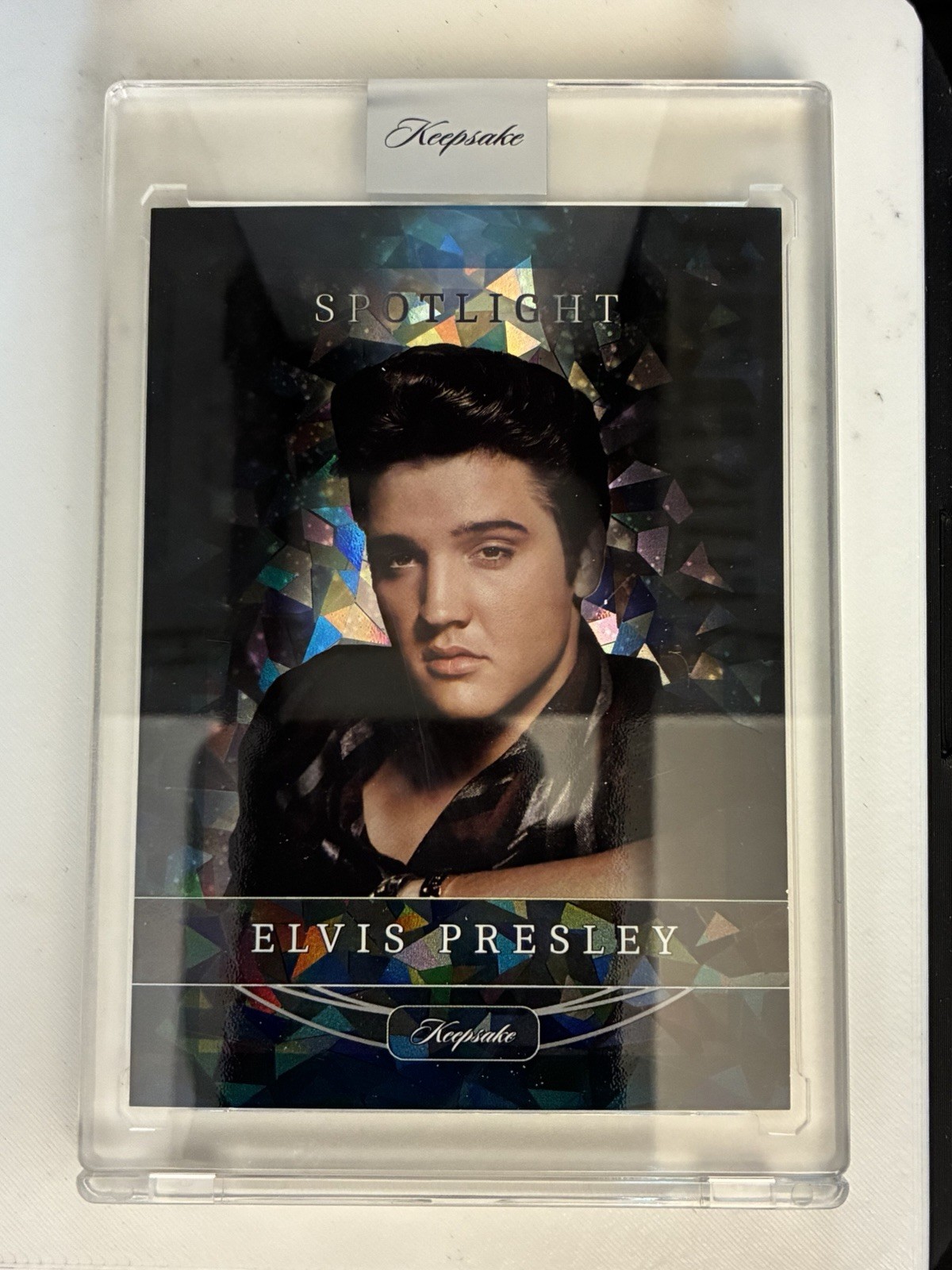 2026 Keepsake Elvis Presley Spotlight #17 067/100 Blue Cracked Ice Encased