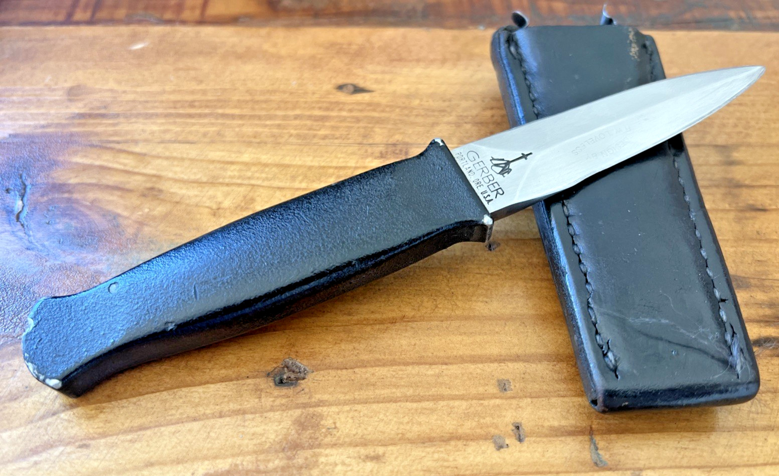 1981 Vintage Gerber Guardian Boot Knife R W Loveless 029937 fixed blade tool