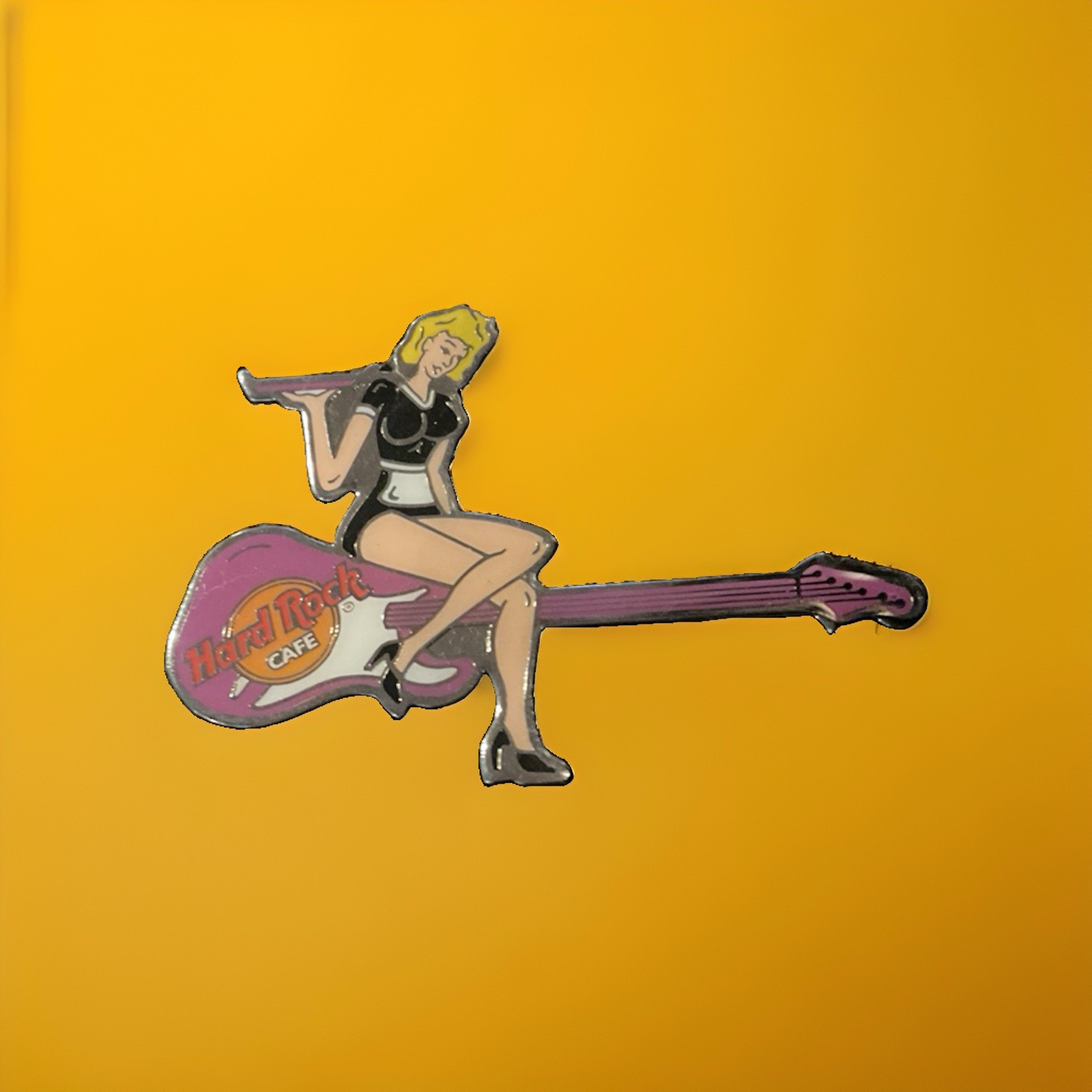 1990\'s Vintage Limit Of 200 Hard Rock Cafe Girl On Guitar